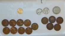 1858 $1 Princess Head Gold and more.