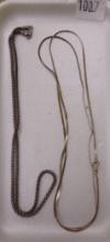 (2) Sterling Necklaces.