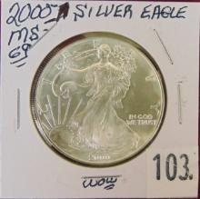 2000 Silver Eagle MS69.