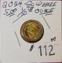 2024 1/10 Oz. $5 Gold Eagle