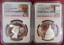 Olympics Silver Dollar. U.S. Capitol Silver Dollar