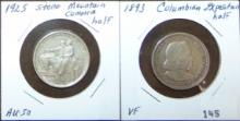 Stone Mountain and Columbian Expo Half Dollars.