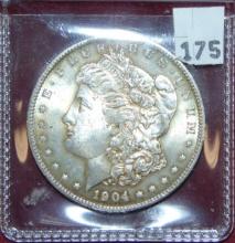 1904-O Morgan Dollar MS+ (toned).