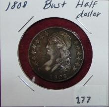 1808 Bust Half Dollar.