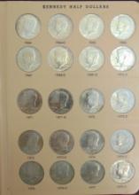 (60) Kennedy Half Dollars in Album: 1964-2007-D.
