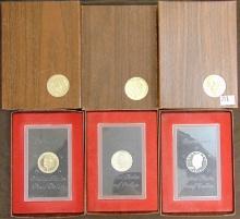 (5) Eisenhower Proof Dollars: (2) 1971, 1972, (2) 1974.