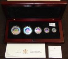 2003 Silver Maple Leaf Hologram Set .9999 Silver.