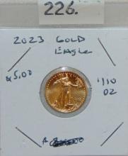 2023 1/10 Oz. $5 Gold Eagle.