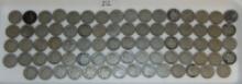 (78) "V" Nickels: 1892, 1895, 1898-1912 (all readable dates).
