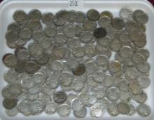 Approx. 180 Buffalo Nickels (about half with readable dates).
