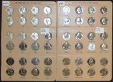 $12 face value Washington Quarters: 1959-D - 1979-D (in album pages).