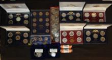 Approx. $58 in State Quarters: various packaging.
