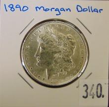 1890 Morgan Dollar AU.