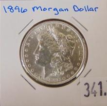 1896 Morgan Dollar AU.