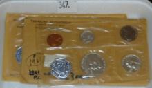 1961, 1964 U.S. Proof Sets ($1.80 face value in 90% Silver).