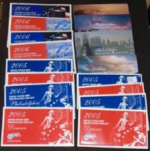 $57.49 face value in UNC Sets: 2005, 2006, 2007, 2009.
