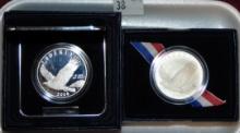 2008 Bald Eagle Proof Silver Dollar. 2008 Bald Eagle UNC Silver Dollar.