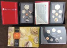 1985, 1990 Canadian Mint Sets. 1998 Canadian Specimen Set.