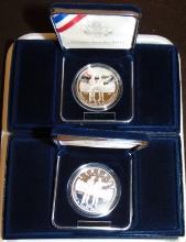 (2) 2004 Lewis and Clark Proof Silver Dollars.