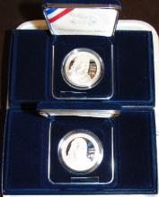 (2) 2006 Franklin Proof Silver Dollars.
