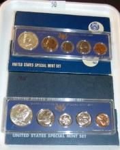(2) 1966, (2) 1967 U.S. Special Mint Sets.