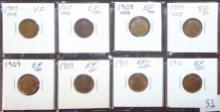 Wheat Cent Variety: (4) 1909VDB, 1909, 1911, 1913.