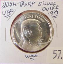 2024 Trump .999 Silver Round "The White House".