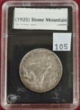 1925 Stone Mountain Commemorative Half Dollar AU+.