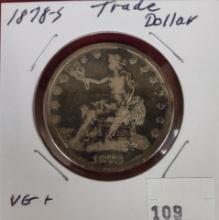 1878-S Trade Dollar VG+.