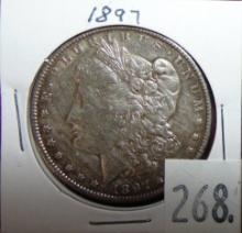 1897 Morgan Dollar.