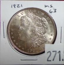 1921 Morgan Dollar.