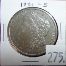 1921-S Morgan Dollar.