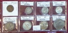 Variety: 90% Silver Quarters and Half Dollars. Also an Ike Dollar.