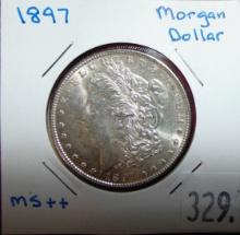 1897 Morgan Dollar.