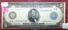 Series of 1914 $5 Large-Size FRN.