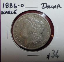 1886-O Morgan Dollar.