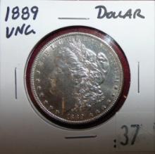 1889 Morgan Dollar.