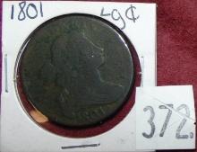 1801 Draped Bust Cent.