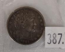 1894 Barber Half Dollar.