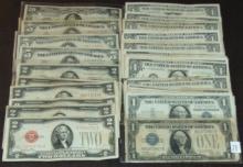 Currency Variety: $20, $5, $2, $1 (FRN, Sil. Cert., Red Seal).