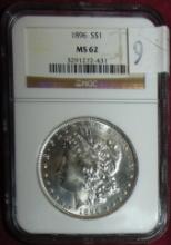 1896 Morgan Dollar NGC MS62.