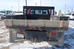 1994 F350, 2WD, 460, V8, Automatic, dually, 94" wide by 8'6" long flatbed with tool boxes, brake con