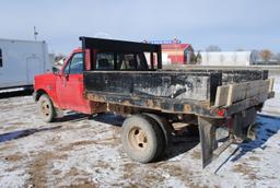 1994 F350, 2WD, 460, V8, Automatic, dually, 94" wide by 8'6" long flatbed with tool boxes, brake con