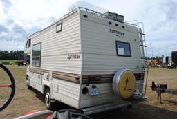1987 Chevy Van 30 Sprinter by Mallard camper, gas, bed over the top, couch & dinette fold down for s