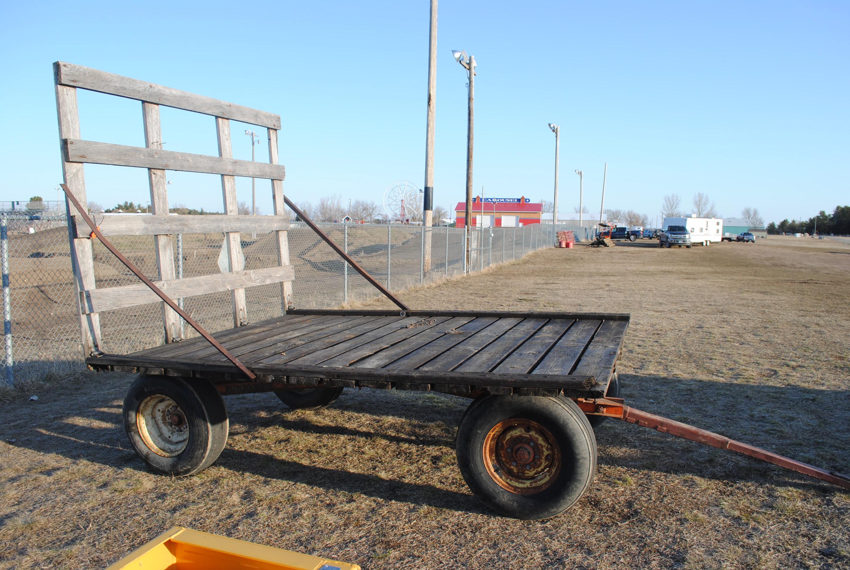 Hay rack on Minnesota Big 7 running gear, 8'x10'