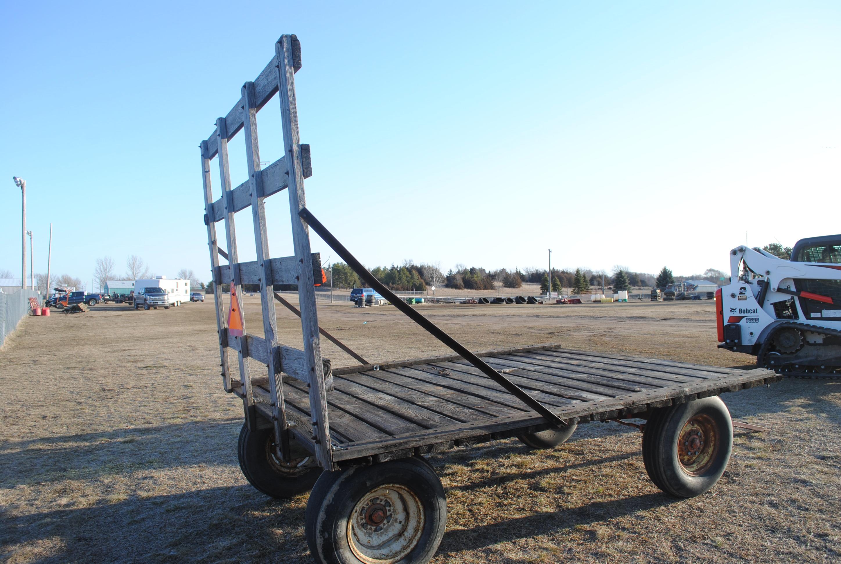 Hay rack on Minnesota Big 7 running gear, 8'x10'