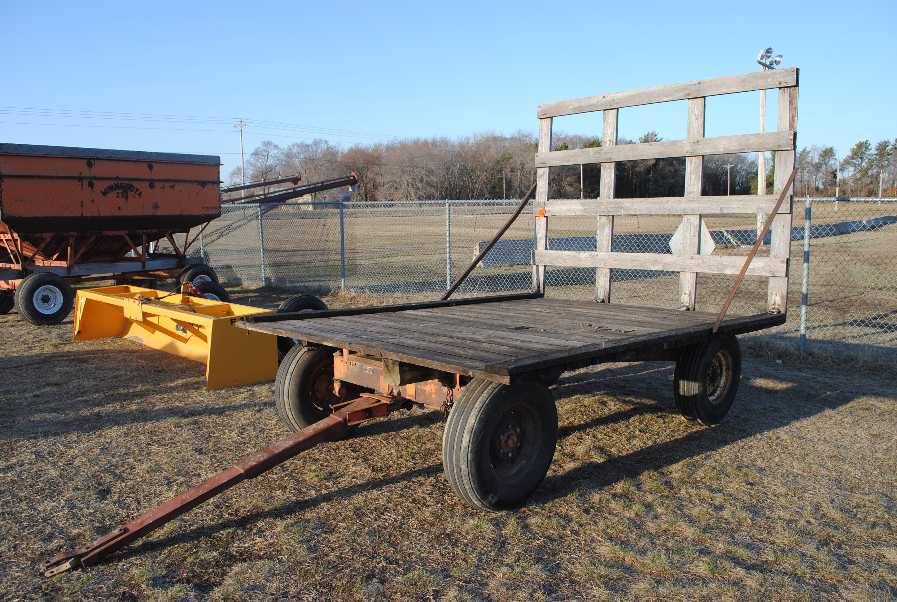 Hay rack on Minnesota Big 7 running gear, 8'x10'