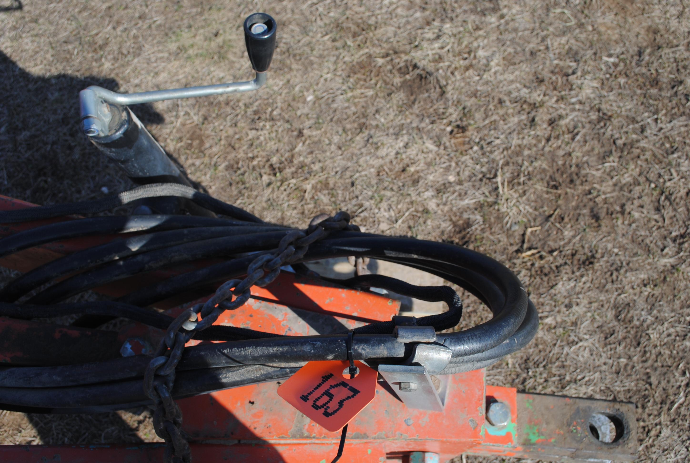 Deutz-Allis 30' field cultivator with 3-bar harrow, Model V1400,