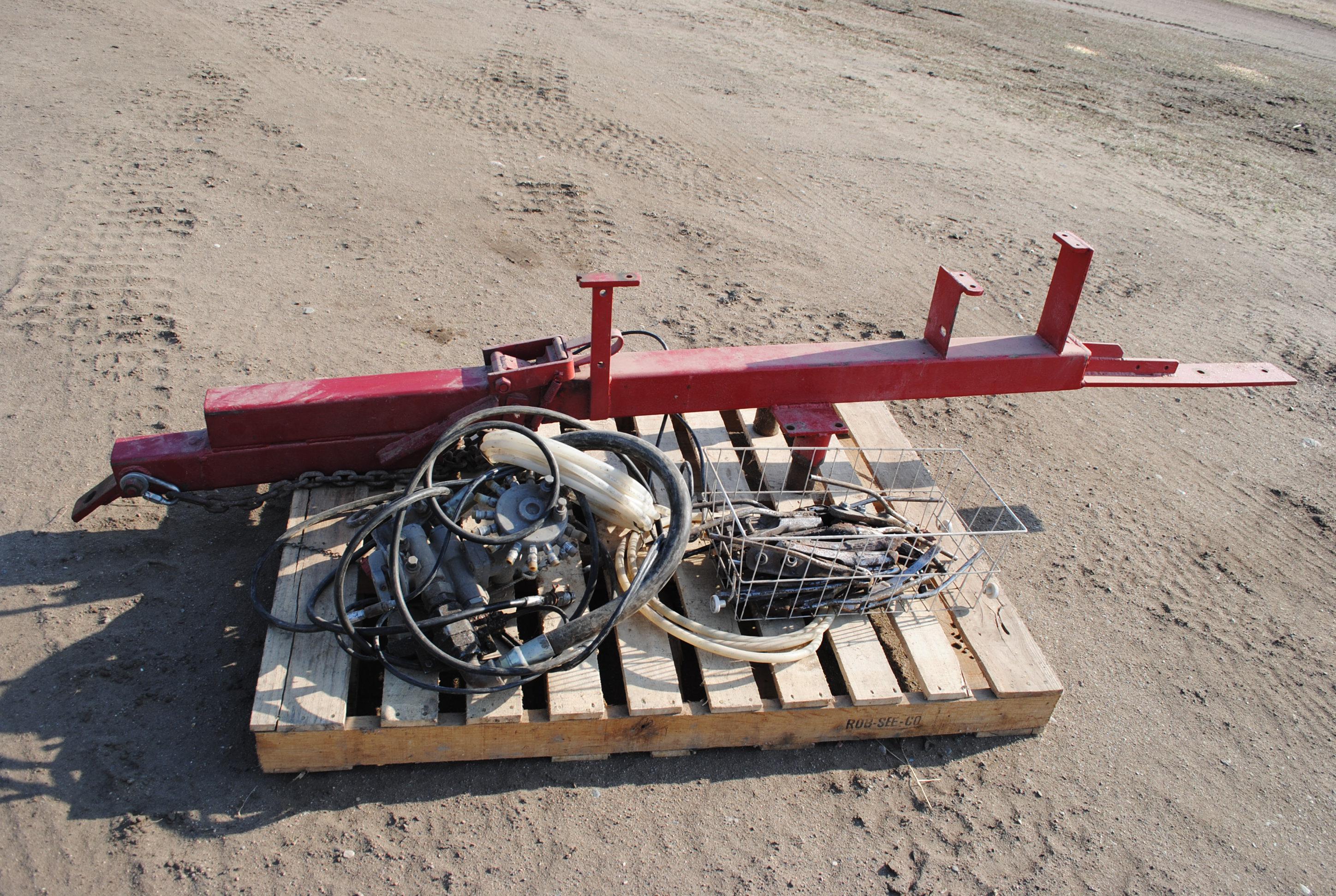 Deutz-Allis 30' field cultivator with 3-bar harrow, Model V1400,