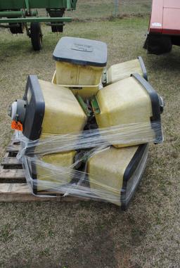 Pallet of John Deere planter boxes (sell as pile)